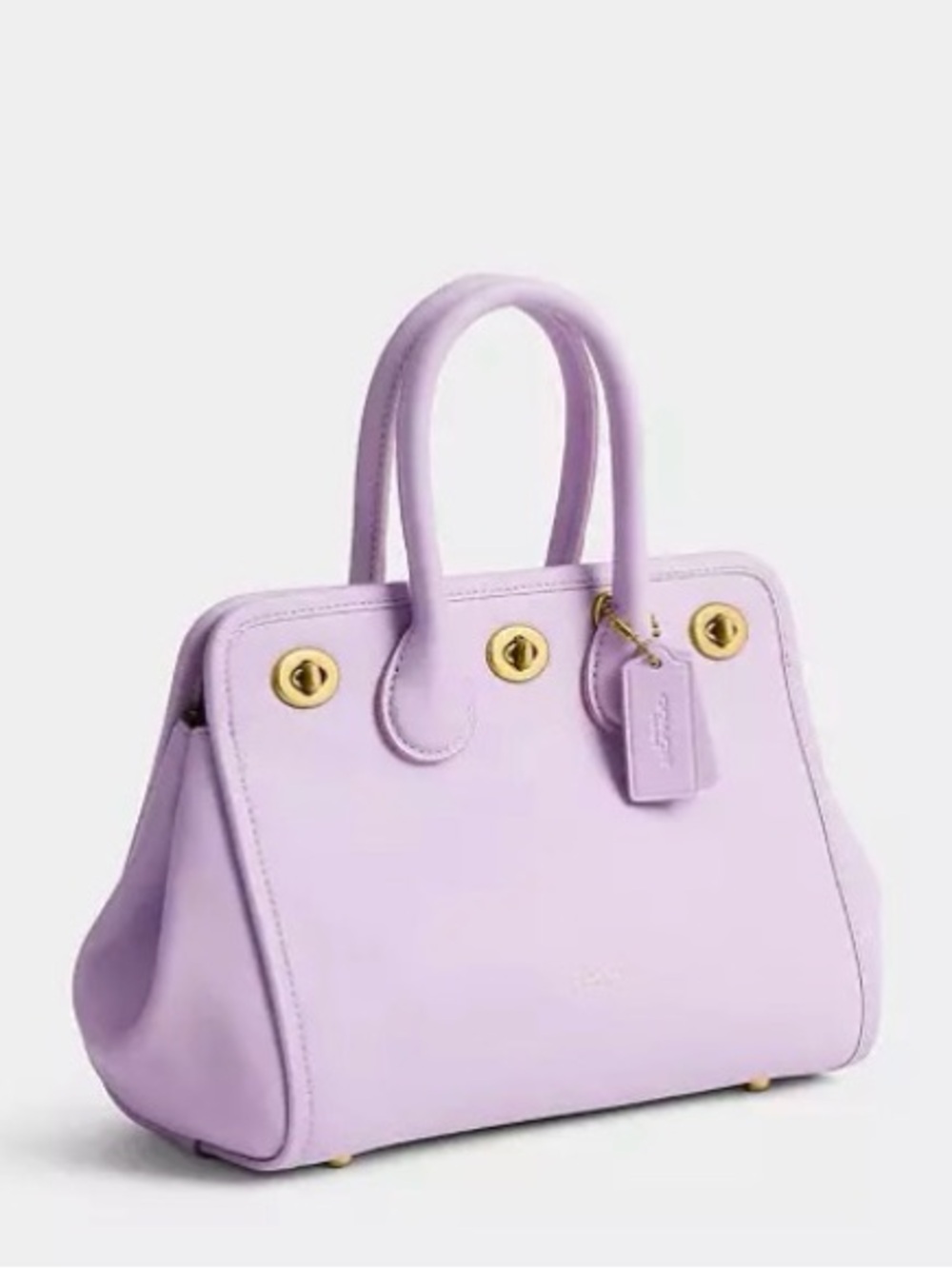 **ISO**Coach Turnlock Tote Bag 22
Brass/Light Orchid